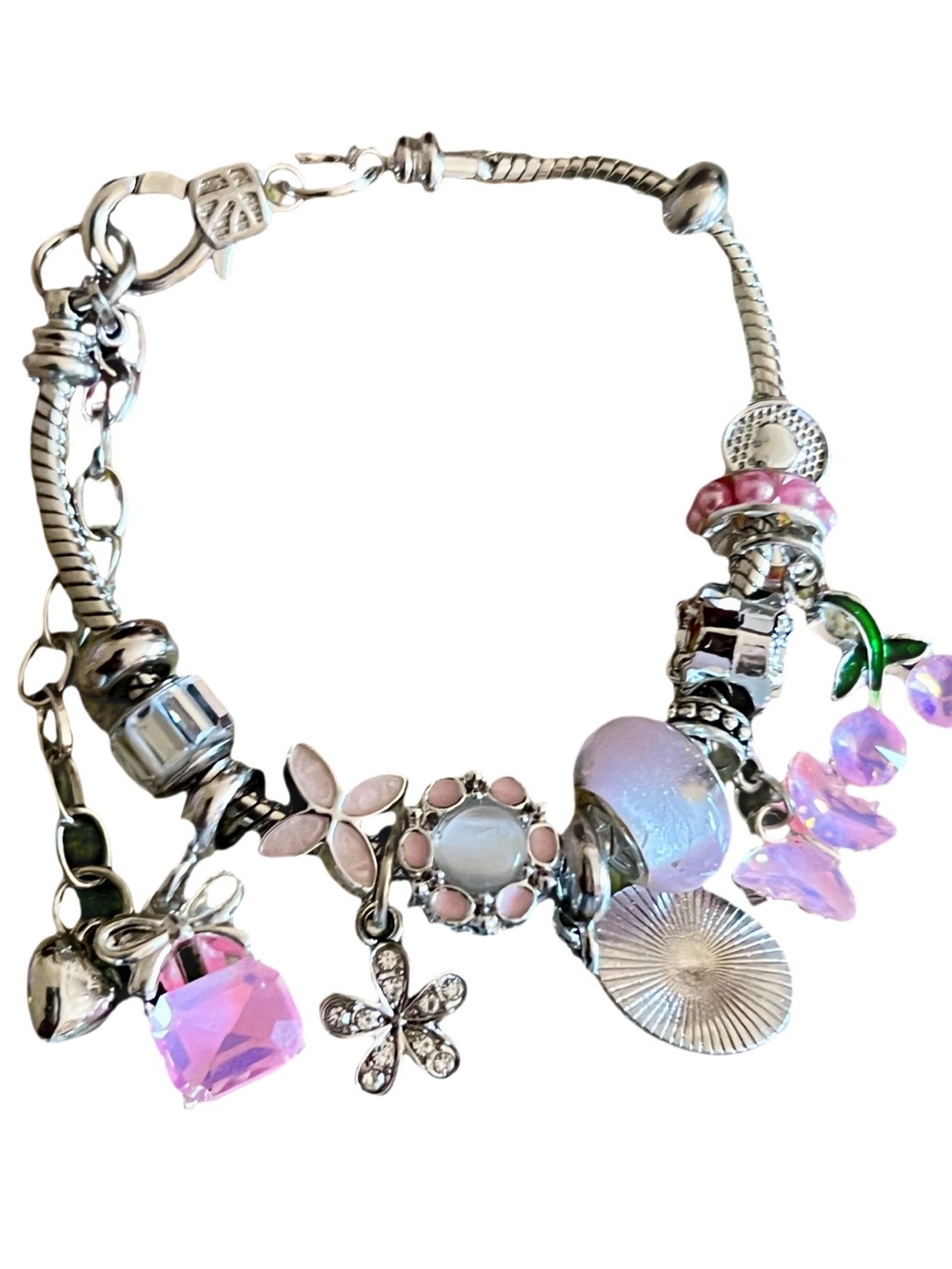 New Boutique Charm Bracelet • Pink & Lavender